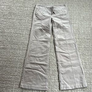 Wide Leg Women’s Pants in Light Gray